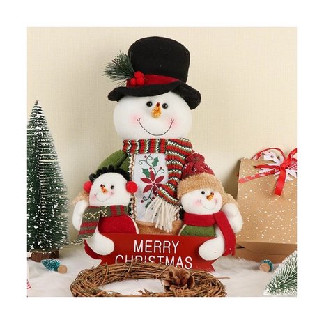 OP=OP Sneeuwpoppen pop Merry Christmas 35cm