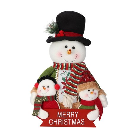 OP=OP Sneeuwpoppen pop Merry Christmas 35cm