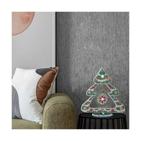 OP=OP Diamond Painting Kerstboom op standaard 04