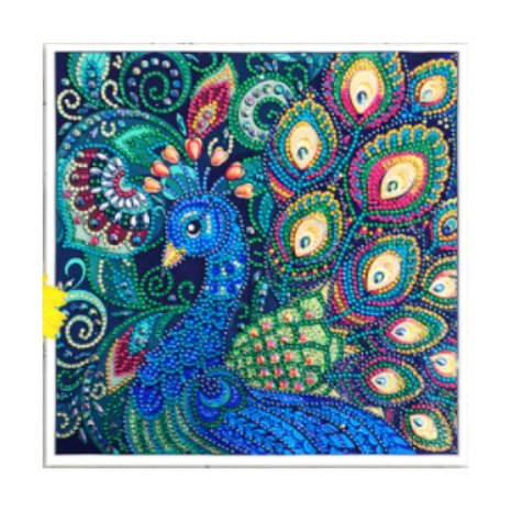 OP=OP Special Diamond Painting Pauw 25x25cm
