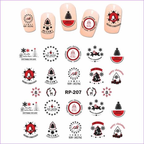 OP=OP Nagel Sticker Set Kerst 03 (6 vellen)