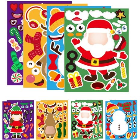 OP=OP Sticker Pret Sticker Set Kerst (8 stuks)