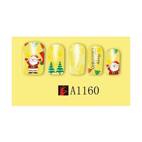 Nagel Sticker Set Kerst 02 (12 vellen)