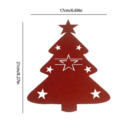 OP=OP Kerst Bestek Houders Kerstboom (4 stuks)
