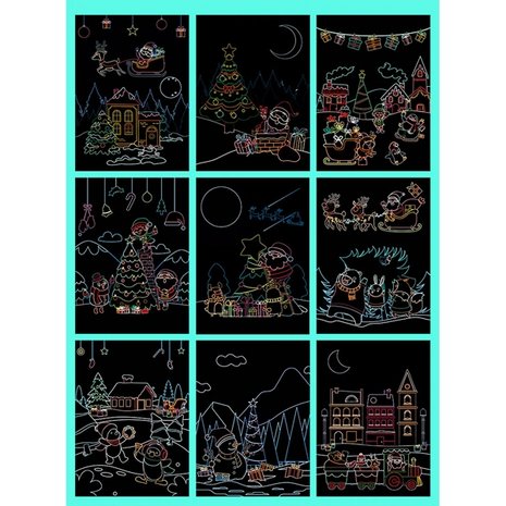 OP=OP Krastekeningen Kerstkaarten set (9 stuks)