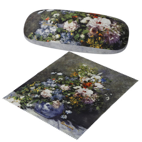 Goebel - Auguste Renoir | Brillenkoker Lente Bloemen | Inclusief brillendoekje