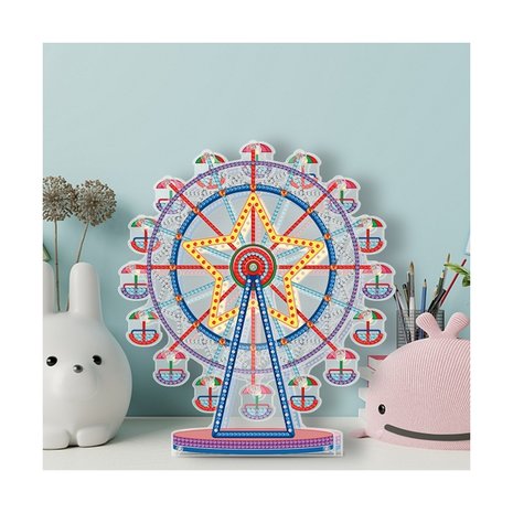 Diamond Painting Reuzenrad op standaard 01 (24cm)