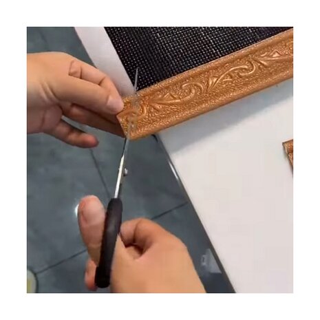Diamond Painting Plaklijst op rol koper (230x4cm)