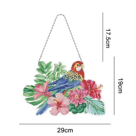 OP=OP Diamond Painting Hangend Ornament Vogel (30cm)