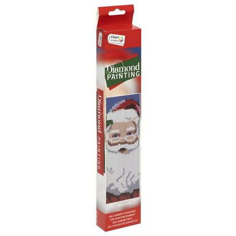 OP=OP Grafix Diamond Painting Kerstman 30x30cm - Rond