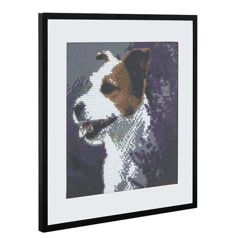 Grafix Diamond Painting - Hond 30x30cm - Rond