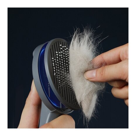 OP=OP Huisdier haar borstel Easy Clean (grijs)