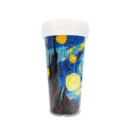 OP=OP Diamond Painting Drinkbeker 03 (Vincent van Gogh - Sterrennacht)