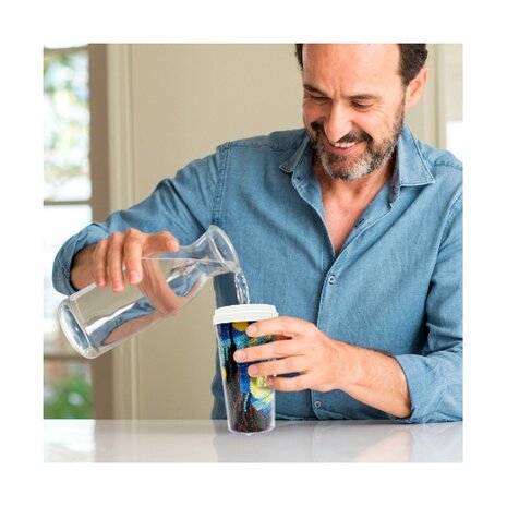 OP=OP Diamond Painting Drinkbeker 03 (Vincent van Gogh - Sterrennacht)
