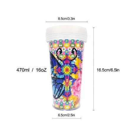 OP=OP Diamond Painting Drinkbeker 03 (Vincent van Gogh - Sterrennacht)
