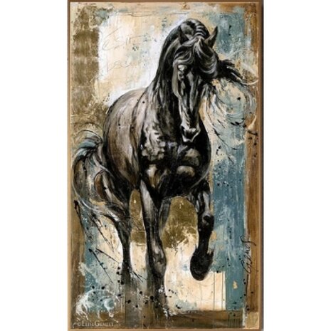 Diamond Painting Rennend Paard 02 (formaat en vorm steentjes naar keuze)