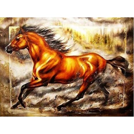 Diamond Painting Schilderij Paard 01