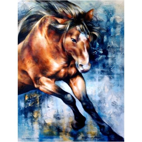 Diamond Painting Schilderij Paard 04