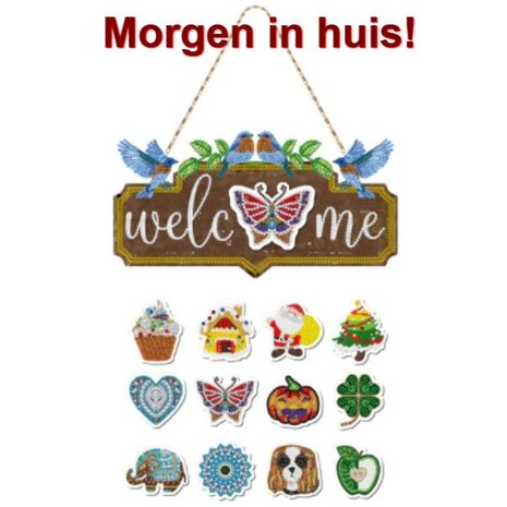 Diamond Painting Hangend Ornament met 12 verwisselbare magneten