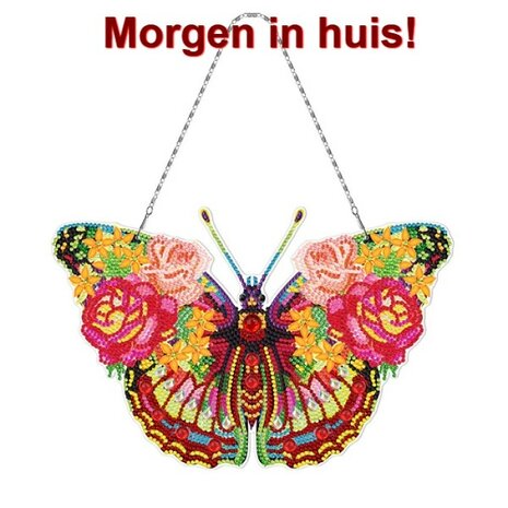 Diamond Painting Hangend Ornament Vlinder (30cm)