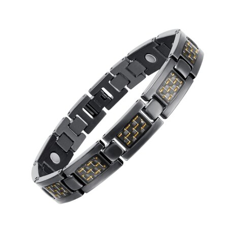 Magnetische Titanium (heren) armband Noah Geel