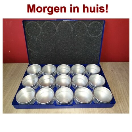 OP=OP Diamond Painting Opbergbakjes Aluminium (15 potjes groot)