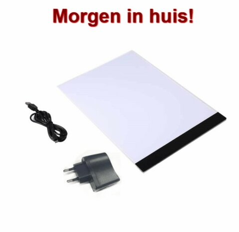 Diamond Painting A4 Ledlamp (Lightpad) dimbaar (3 standen) met stekker