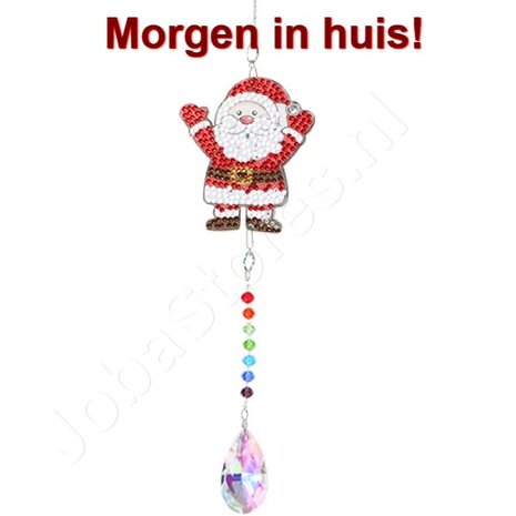 Diamond Painting Kerst Hanger Kerstman