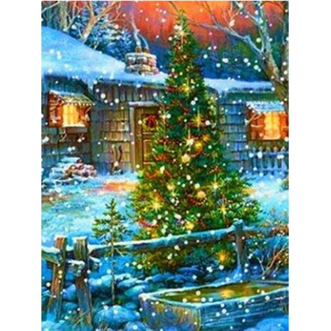 Diamond Painting Kerstboom 06