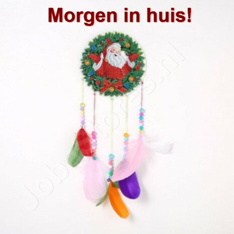 OP=OP Diamond Painting Windgong Kerst 04 16x35cm (Kerstman)