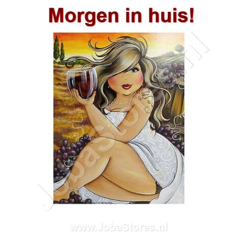 OP=OP Diamond Painting Dikke Dames 24 30x40cm
