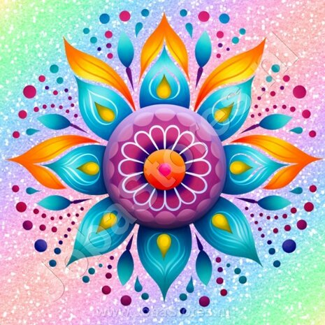 Diamond Painting Mandala Regenboog