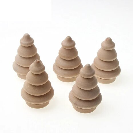 Peg Dolls Kerstboom 5 stuks