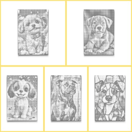 HappyDots DOT Painting Kleurboek Honden - 20 stippelschilderijen