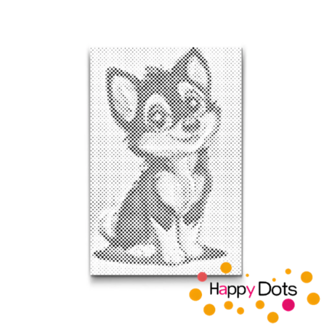 HappyDots DOT Painting Honden 04 - Stippelschilderij