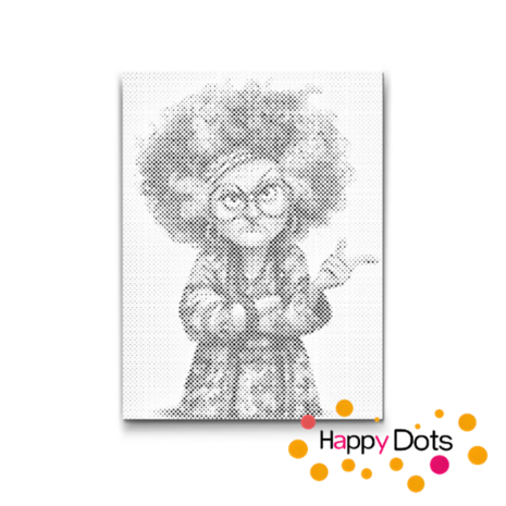 HappyDots DOT Painting Gekke oma's 08 - 30x40cm