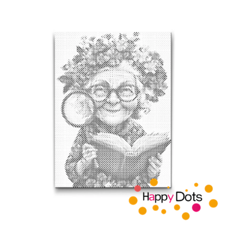 HappyDots DOT Painting Gekke oma's 10 - 30x40cm