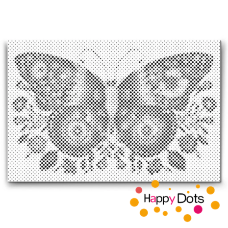 HappyDots DOT Painting Vlinders 12 - 20x30cm