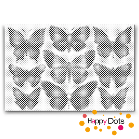 HappyDots DOT Painting Vlinders 13 - 40x60cm