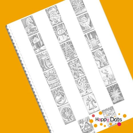 HappyDots DOT Painting Kleurboek Kerst feest