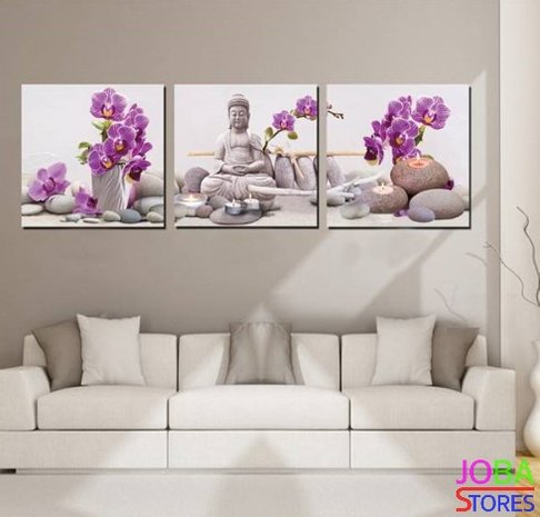 OP=OP Diamond Painting Buddha Orchidee 120x40cm