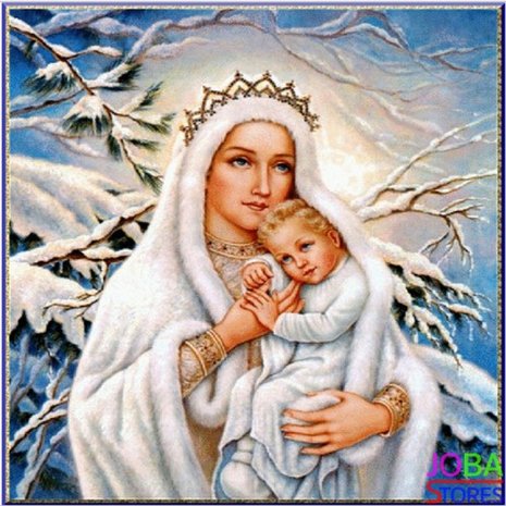 Diamond Painting Moeder Maria 30x30cm