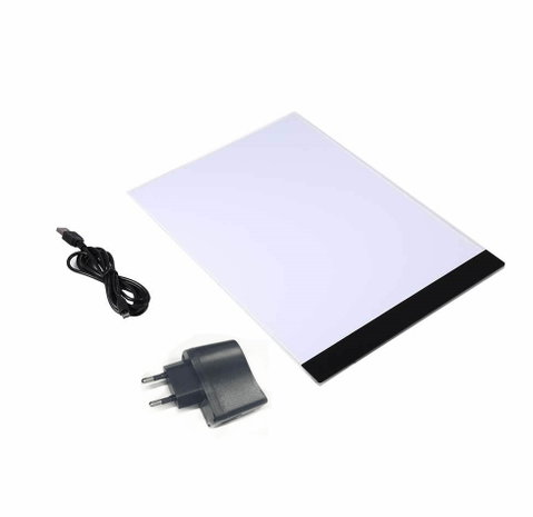 Diamond Painting A4 Ledlamp (Lightpad) dimbaar (3 standen) met stekker