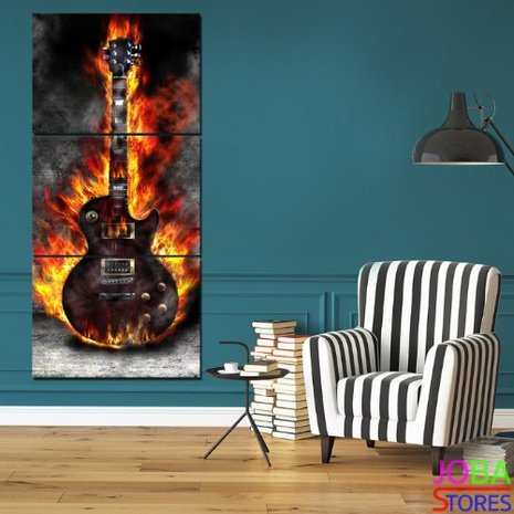 Diamond Painting Gitaar 3 Luik 60x25cm