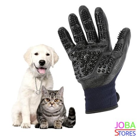 OP=OP Katten/Honden Grooming Handschoen Zwart (Rechtshandig)