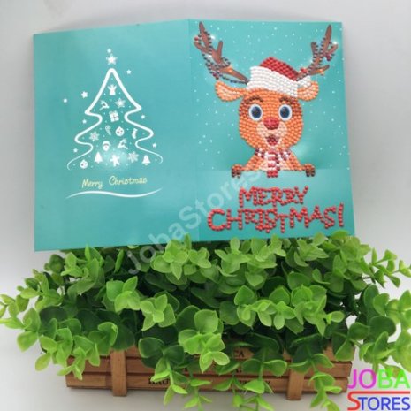 Diamond Painting Kerstkaarten set 01 (8 stuks)