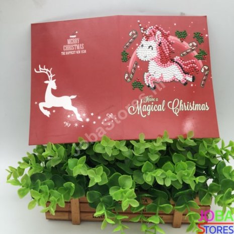 Diamond Painting Kerstkaarten set 01 (8 stuks)