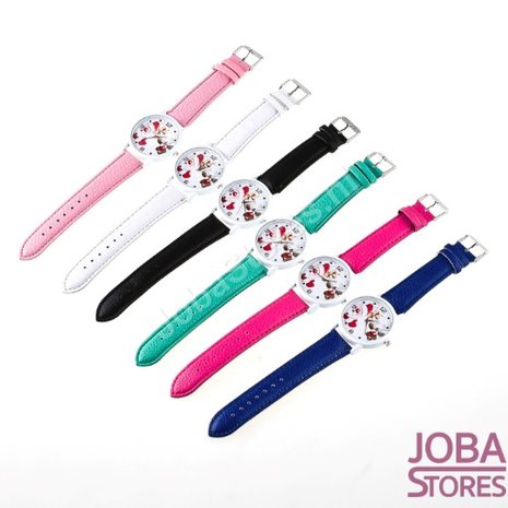 OP=OP Kerst Horloge 02 Licht Roze