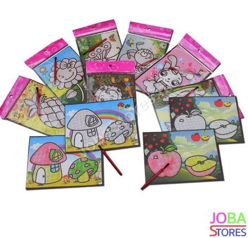 OP=OP Magische Water Schilderkaarten/Kleurplaten (25 stuks)