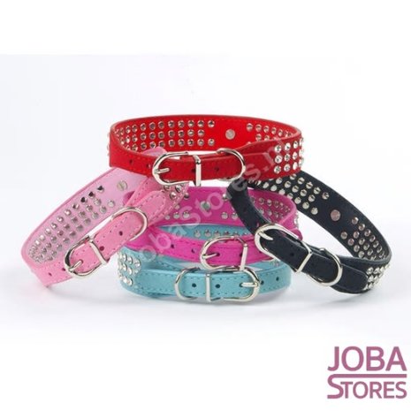 OP=OP Honden Halsband Bling Zwart L